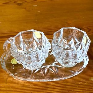 German crystal sugar and milk